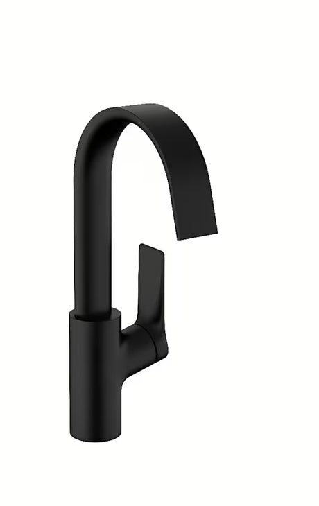Hansgrohe Vivenis páková dřezová baterie v černo-matném provedení s otočným vývodem a širokým proudem