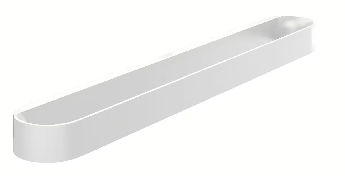Hansgrohe WallStoris držák ručníků v matné bílé pro montáž lepením nebo šrouby.