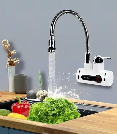 Homelife Digiterm dřezová baterie s elektrickým ohřevem vody v chromovém provedení