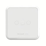 Bílý drátový digitální pokojový termostat Honeywell DT4 s LED displejem a dotykovými tlačítky
