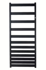 Kombinovaný koupelnový radiátor Hopa Belti Belti v černé matné barvě, 157,3x50 cm.