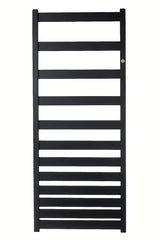 Kombinovaný radiátor Hopa Belti 60x157,3 cm v černé matné barvě se středovým připojením.