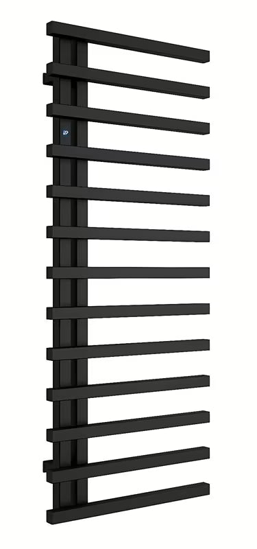 Kombinovaný koupelnový radiátor Hopa Darvel 60x173 cm v černé matné barvě.