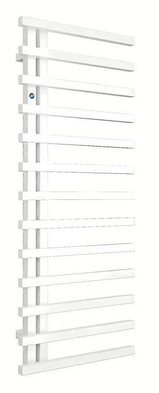 Bílý lesklý kombinovaný koupelnový radiátor Hopa Darvel 173x60 cm v hřebenovém designu
