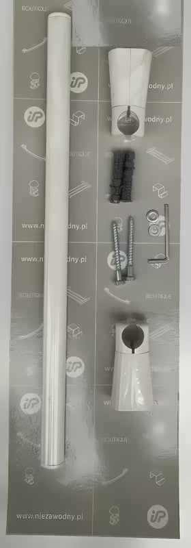 Bílý matný věšák na ručníky pro elektrický sušák Hopa Escada 43x5 cm