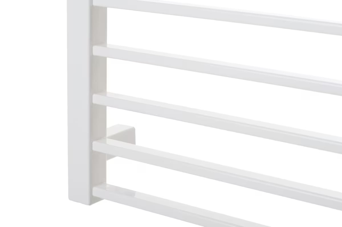 Kombinovaný koupelnový radiátor Hopa Piko 152,9x53 cm v bílé lesklé barvě s hřebenovým designem.