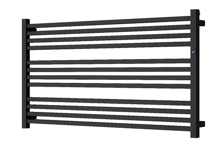 Kombinovaný koupelnový radiátor Hopa Stick Level 55x120 cm v černé matné barvě.