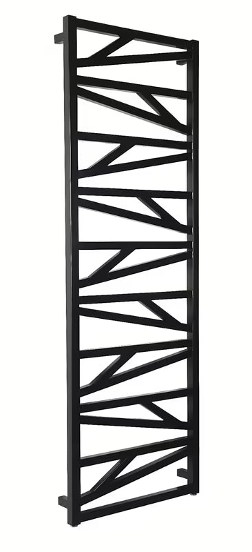 Kombinovaný koupelnový radiátor Hopa Trick 53x151,7 cm v černé matné barvě.