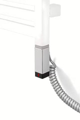 Lesklá chromová topná tyč House Level One pro koupelnový radiátor s výkonem 300 W.