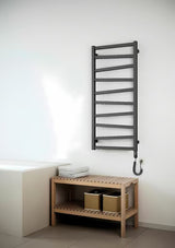 Elektrický radiátor House Level Zet 50x1341,4 cm v matně černém provedení
