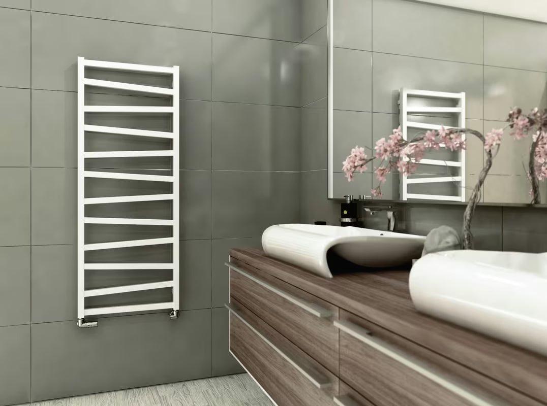 Bílý kombinovaný radiátor House Level Zet 50x157,2 cm s krajovým připojením