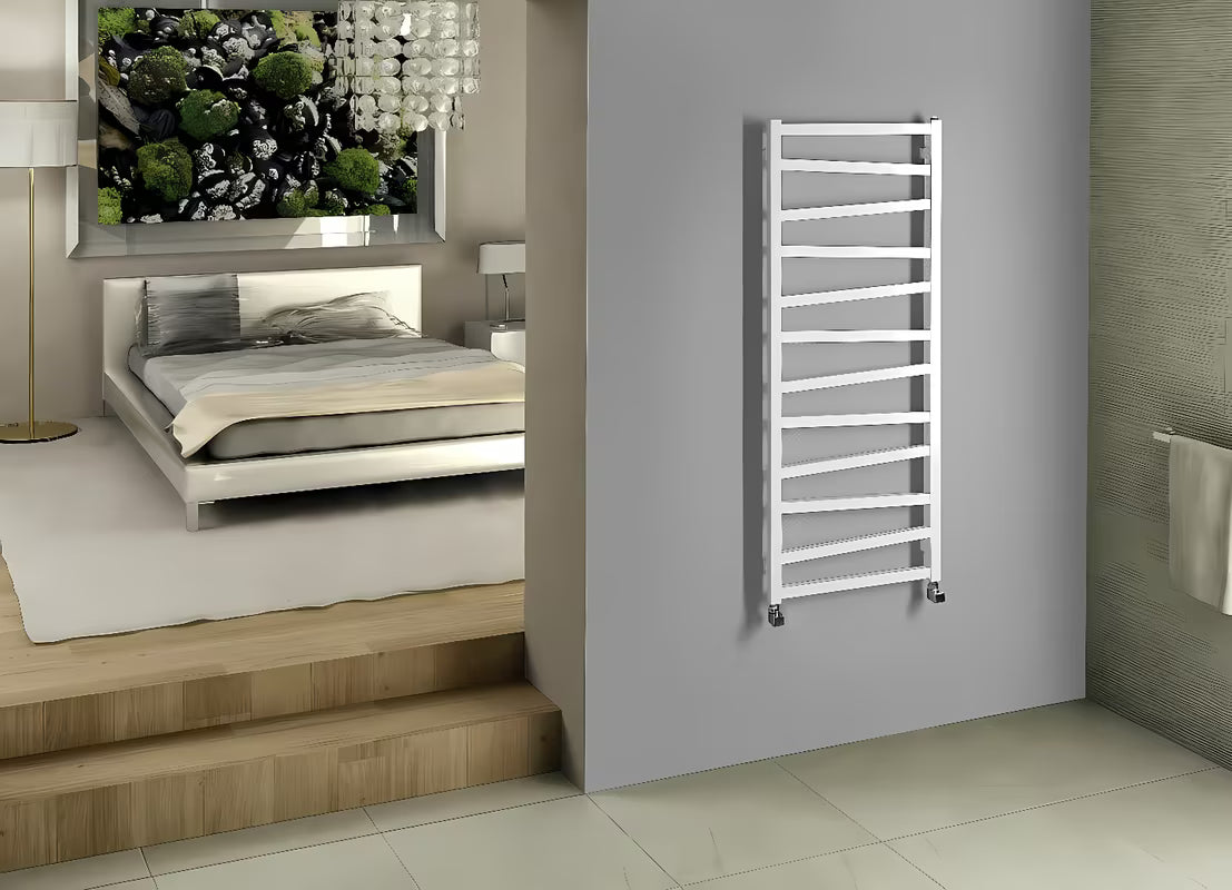 Bílý kombinovaný radiátor House Level Zet 50x157,2 cm s krajovým připojením