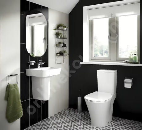 Bílé keramické umývátko Ideal Standard Connect Air 40x35 cm s hranatým minimalistickým designem