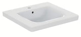Závěsné keramické umyvadlo Ideal Standard Connect Freedom 60x55,5 cm v bílé barvě s otvorem pro baterii uprostřed.
