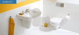 Bílé závěsné WC Ideal Standard Eurovit s hlubokým splachováním a technologií BoxRim