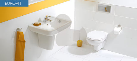 Bílé závěsné WC Ideal Standard Eurovit s hlubokým splachováním a technologií BoxRim