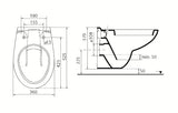 Bílé závěsné WC Ideal Standard Eurovit s hlubokým splachováním a technologií BoxRim