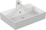 Ideal Standard Strada závěsné hranaté umyvadlo v bílé barvě s otvorem pro baterii uprostřed
