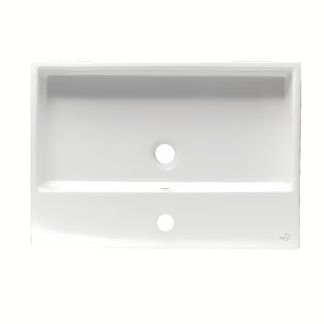 Bílé keramické závěsné umyvadlo Ideal Standard Strada 60x42 cm s otvorem pro baterii uprostřed