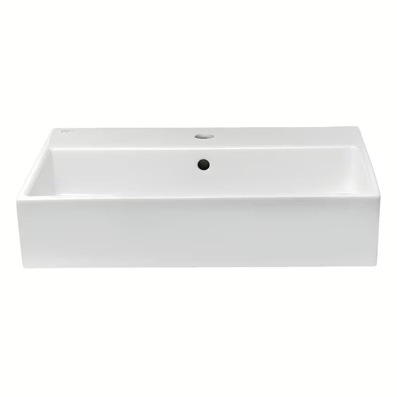 Keramické závěsné umyvadlo Ideal Standard Strada 70x42 cm v bílé barvě s otvorem pro baterii uprostřed.