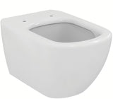 Bílé závěsné WC Ideal Standard Tesi s technologií AquaBlade a sedátkem se SoftClose