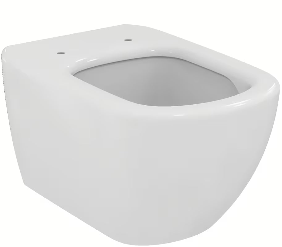 Bílé závěsné WC Ideal Standard Tesi s technologií AquaBlade a sedátkem se SoftClose