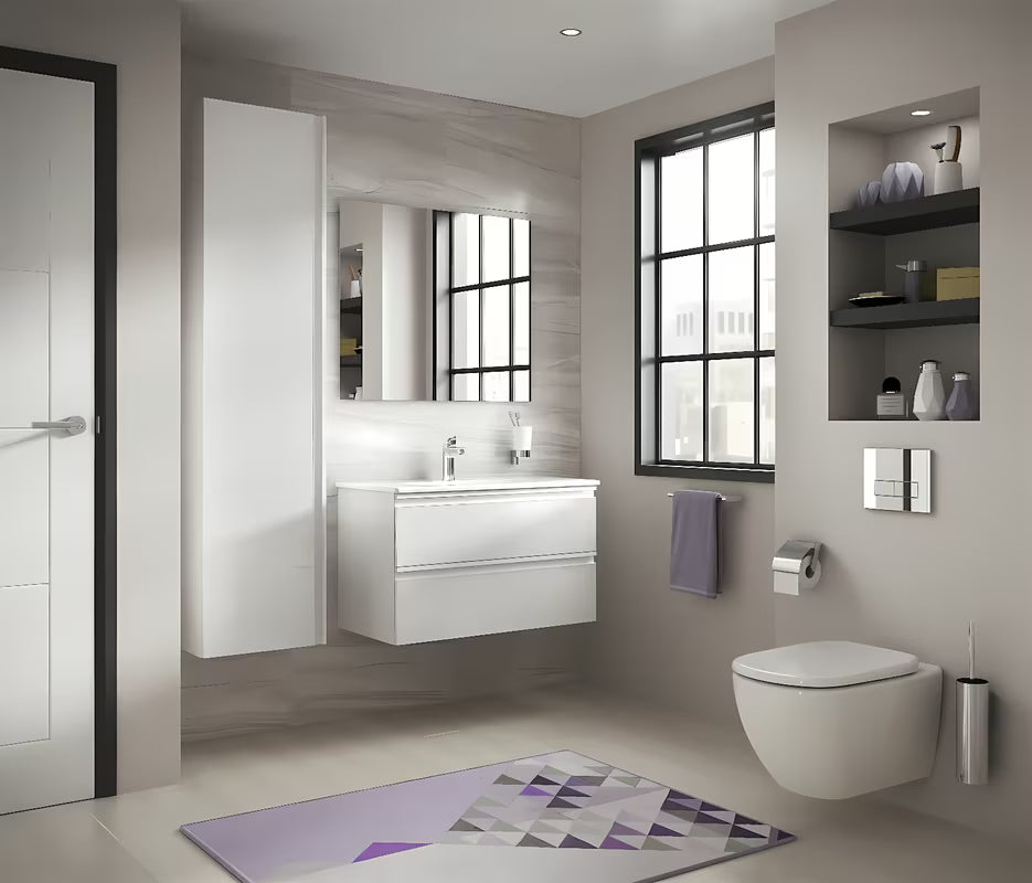 Bílé závěsné WC Ideal Standard Tesi s technologií AquaBlade a sedátkem se SoftClose