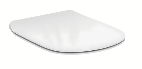 Bílé ultra ploché WC sedátko Ideal Standard Tesi s technologií SoftClose a odnímatelným provedením