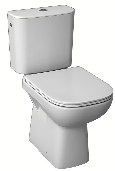 Bílé WC kombi Jika Deep s vodorovným odpadem a dvojitým splachováním