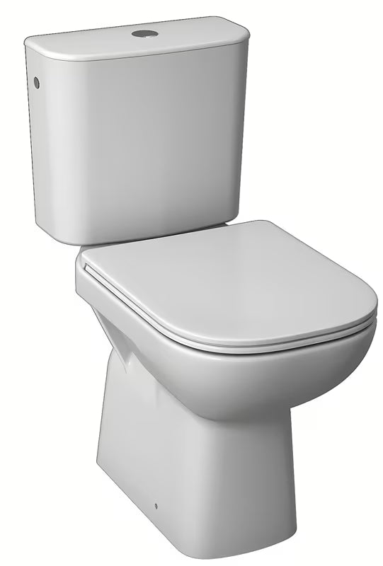 Bílé WC kombi Jika Deep se svislým odpadem a dvojitým splachováním
