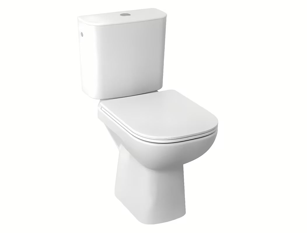 Bílé samostatně stojící WC kombi Jika Deep se spodním odpadem a spodním napouštěním