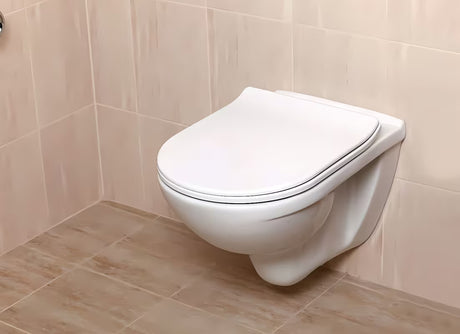 Závěsné WC Jika Lyra Plus v bílé keramice s úsporným DualFlush splachováním a zadním odpadem.