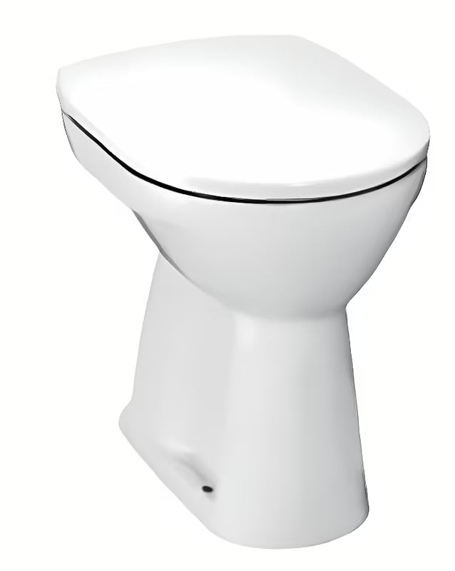 Bílé stojící WC Jika Lyra Plus se spodním odpadem a plochým splachováním 3/6 l