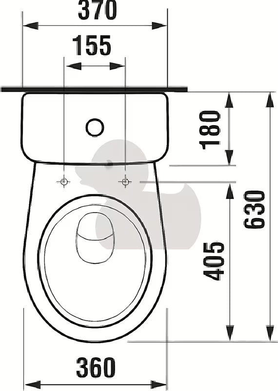 WC kombi Jika Lyra Plus v bílé barvě s hlubokým splachováním a nádržkou DualFlush
