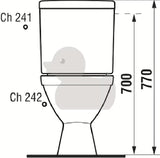 Jika Lyra Plus WC kombi v bílé barvě s hlubokým splachováním a nádržkou DualFlush
