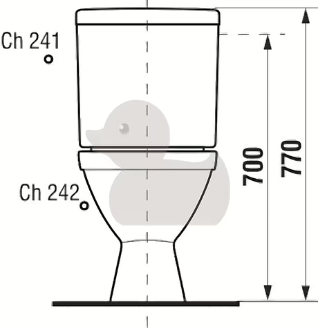 Bílé kombi WC Jika Lyra Plus s hlubokým splachováním a nádrží s DualFlush 3/6 l