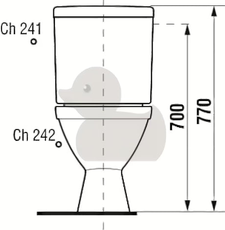 Bílé kombi WC Jika Lyra Plus s hlubokým splachováním a nádržkou DualFlush