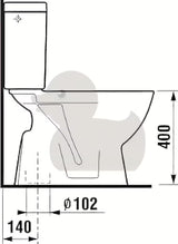 Bílé kombi WC Jika Lyra Plus s hlubokým splachováním a nádržkou DualFlush