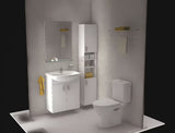 Bílé kombi WC Jika Lyra Plus s hlubokým splachováním a nádržkou DualFlush