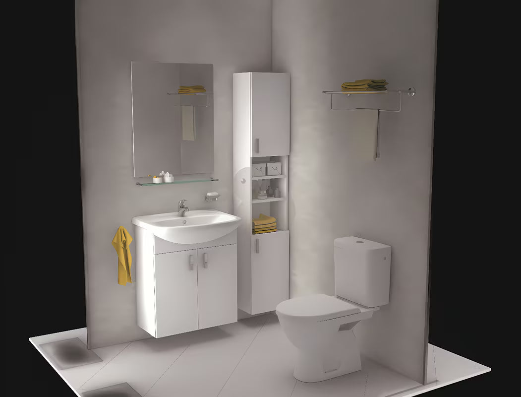 Bílé kombi WC Jika Lyra Plus s hlubokým splachováním a nádržkou DualFlush