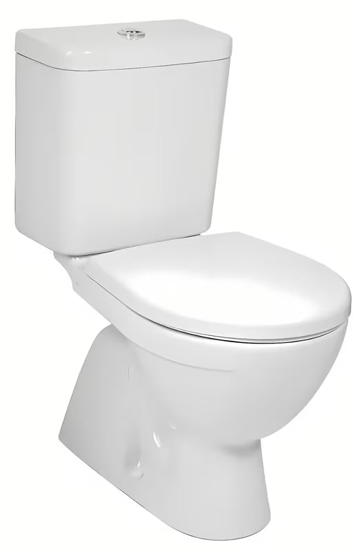 Bílé WC kombi Jika Lyra Plus se spodním odpadem a hlubokým splachováním 3/6 l