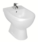 Bílý stojící bidet Jika Lyra Plus s oblým keramickým designem