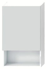 Bílá závěsná zrcadlová skříňka Jika Lyra Plus 50 x 80 cm s poličkou