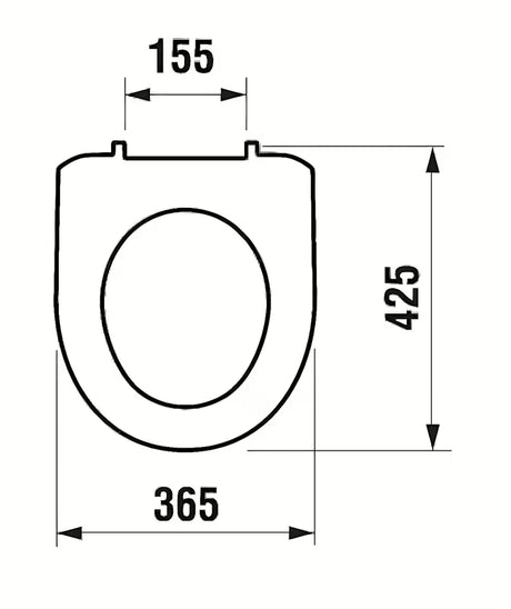 Bílé WC sedátko Jika Lyra Plus z termoplastu s plastovými panty pro závěsný klozet.