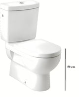 Bílé WC kombi Jika Mio s VARIO odpadem a bočním přívodem vody