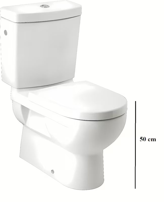 Bílé WC kombi Jika Mio s VARIO odpadem a úsporným splachováním 3/6 l