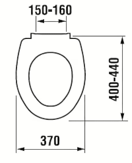 Bílé WC sedátko Jika Zeta z termoplastu s plastovými panty