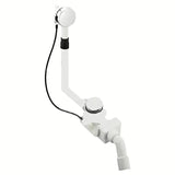 Kaldewei Comfort-Level vanový automat v chromovém provedení, odtoková a přepadová souprava prodloužená 725 mm.