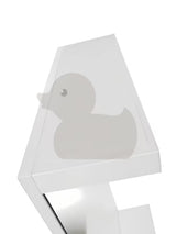 Obdélníkové LED zrcadlo Keramia Pro 50x80 cm s bílým rámem, orientace na výšku a krytí IP44.