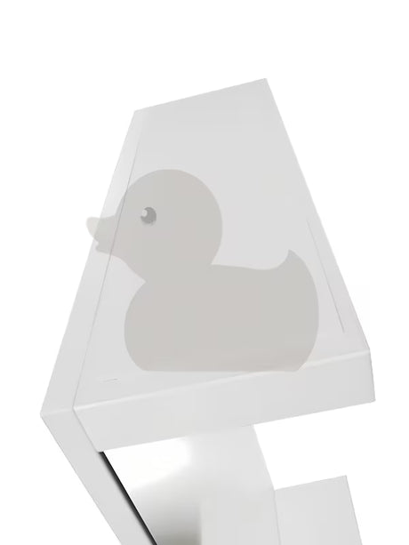 Obdélníkové LED zrcadlo Keramia Pro 70x80 cm v bílém rámu s krytím IP44, orientace na výšku.